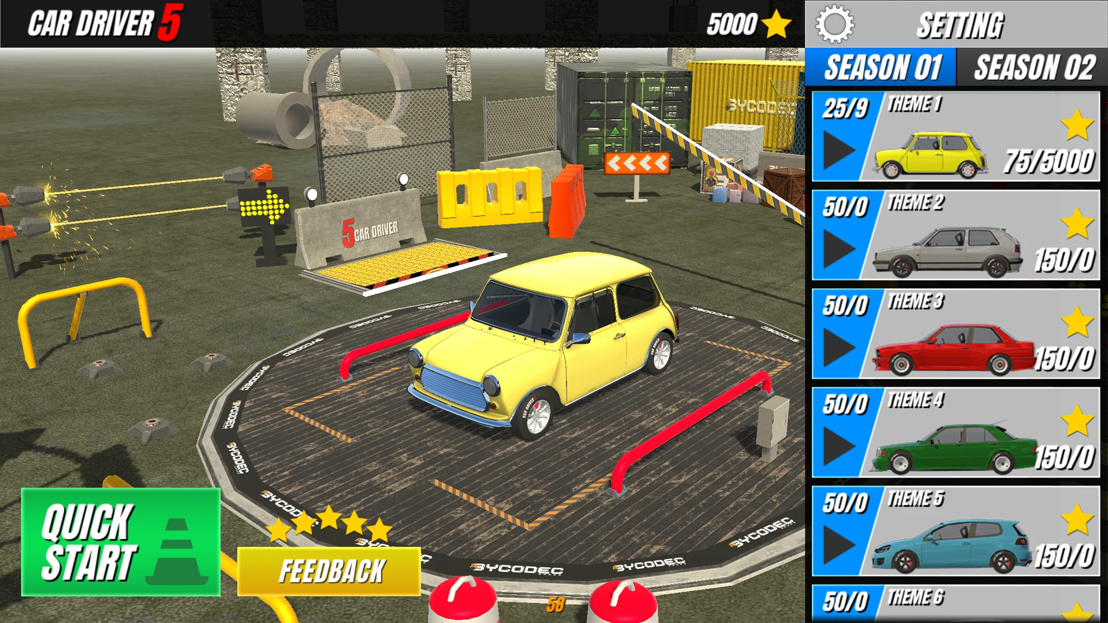 Car Driver 5 (HARD) screenshot